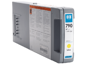 HP 790 1000-ml Yellow Original Ink Cartridge CB274A