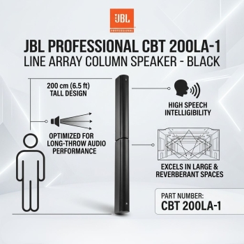 JBL CBT 200LA-1 Line Array Column Speaker - Black (Each)