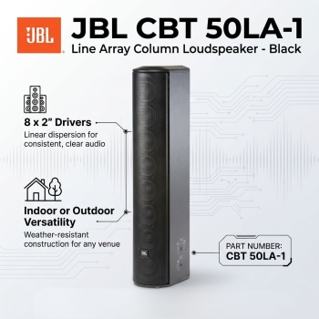JBL CBT 50LA-1 Line Array Column Loudspeaker - Black (Each)