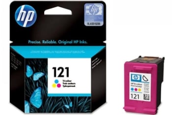 HP 121 Tri-color Original Ink Cartridge CC643HE