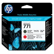 HP 771 Matte Black and Chromatic Red Designjet Printhead CE017A