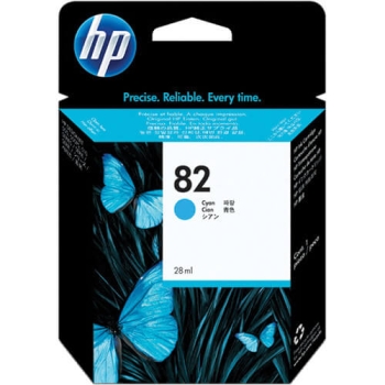 HP 82 28-ml Cyan Original Ink Cartridge CH566A