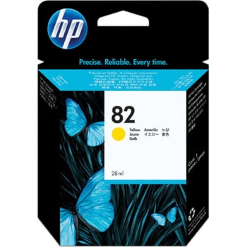 HP 82 28-ml Yellow Original Ink Cartridge CH568A