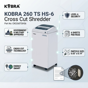 Kobra 260 TS HS-6 Cross Cut Shredder
