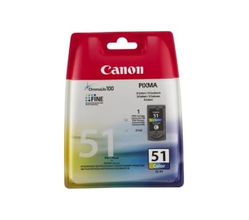 Canon Color Original Ink Cartridge - High Yield CL-51