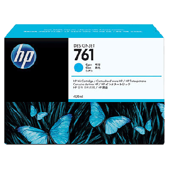 HP 761 400-ml Cyan Original Designjet Ink Cartridge CM994A