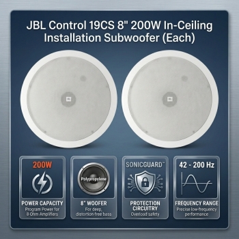 JBL Control 19CS 8" 200W In-Ceiling Installation Subwoofer (Each)