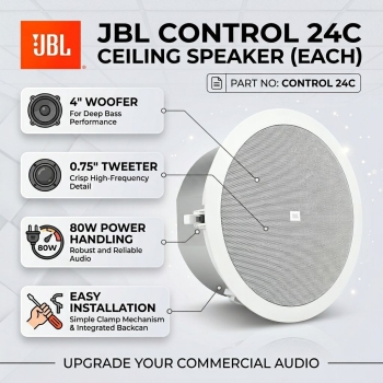 JBL Control 24C 4" 2-Way Ceiling Speaker (Each)