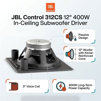 JBL Control 312CS 12" 400W In-Ceiling Subwoofer Driver (Each)