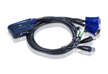 Aten 2-port USB KVM Cable Audio enabled (1.8m)