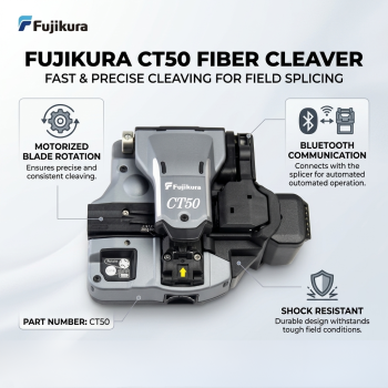 Fujikura CT50 Fiber Cleaver Fast & Precise Cleaving for Field Splicing