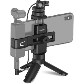 Comica Audio CVM-MT-K1 Camera-Mount Stereo Microphone with Smartphone Monitor Kit for DJI Osmo Pocket