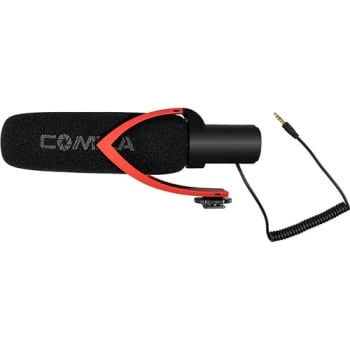 Comica Audio CVM-V30-PRO-R Supercardioid Directional Shotgun Mic with 3.5mm Jack