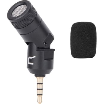 Comica Audio CVM-VS07C Mini Flexible Plug-In Cardioid Microphone for Smartphones, Cameras, and GoPros