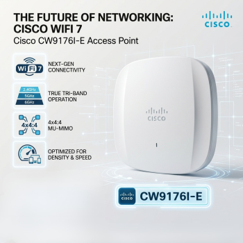 Cisco CW9176I-E Wireless 9176I Wi-Fi 7 Tri-Band 4x4 Indoor Access Point