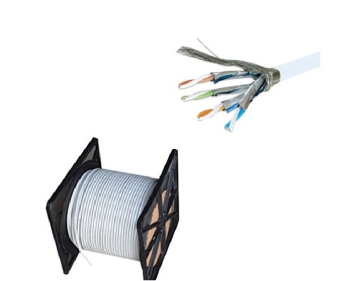 Avalon Cat6 STP 23 AWG PVC Cable Roll - Grey