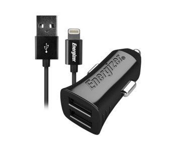 Energizer DCA2DUBK3 Ultimate Dual USB Car Charger USB Cable (Pack Of 15)