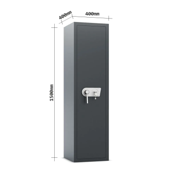 DMInteract Steel Electronic + Key Lock Box Cabinet Vault Fireproof Firearm Gun Safe