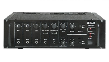 Ahuja TZA1200 2-Microphone 2-Aux Input PA Amplifier 