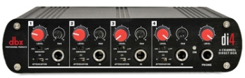 dbx DI4 Active 4 Channel Direct Box with Line Mixer