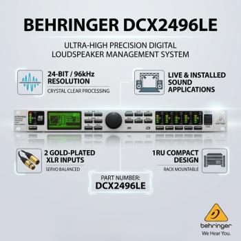 Behringer DCX2496LE Ultra-High Precision Digital Loudspeaker Management System