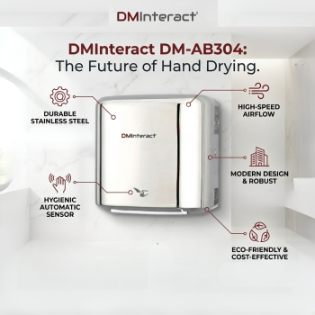 DMInteract DM-AB304 Stainless Steel Automatic High Speed Hand Dryer