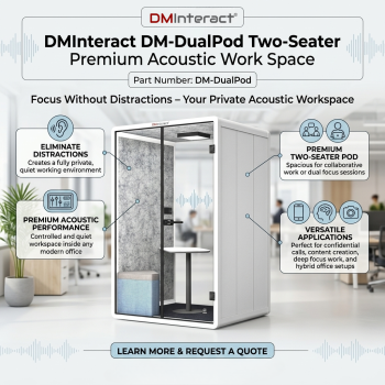 DMInteract DM-DualPod Two-Seater Premium Acoustic Work Space