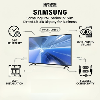 Samsung DM-E Series 55" Slim Direct-Lit LED Display for Business