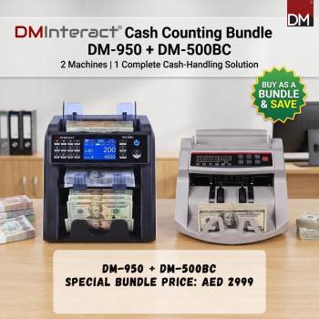 Cash Counting & Sorting Bundle – DMInteract DM-950 + DM-500BC