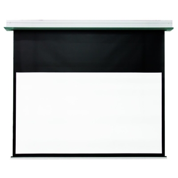 DMInteract 80inch 16:9 4K Electric Non-Tensioned In-Ceiling Projector Screen For Long Throw Projectors - Glass Matte White 