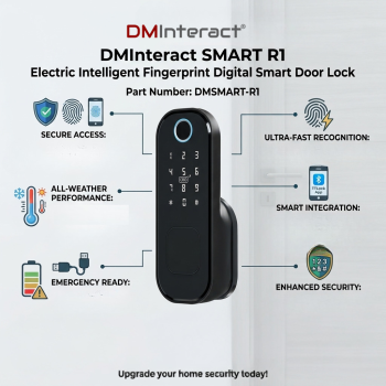 DMInteract SMART R1 Electric Intelligent Fingerprint Digital Smart Door Lock