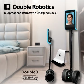 Double3 Telepresence Robot with Charging Dock