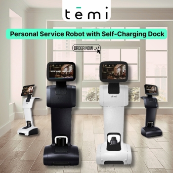 Temi Personal Service Robot with Self-Charging Dock