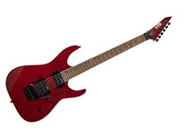 ESP LM200FMSTR LTD M-200 With Floyd Rose Flamed Maple See Thru Red Finish Guitar 