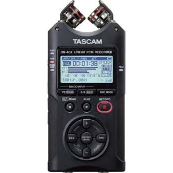 Tascam DR-40X Four Track Digital Audio Recorder and USB Audio Interface