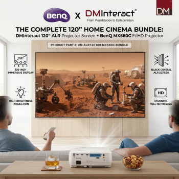 Home Cinema Bundle DMInteract 120" ALR Screen + BenQ MX560C Projector