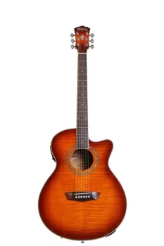 Washburn EA15ITB Mini Jumbo Acoustic Electric Guitar