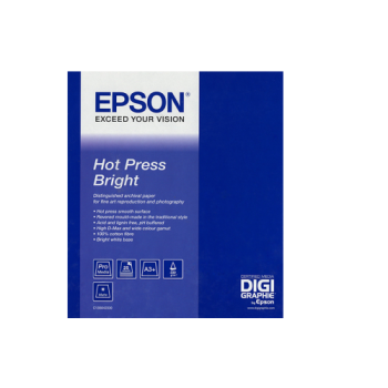 Epson Fine Art Paper Signature Worthy Hot Press Bright A2 Sheet Media