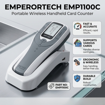 EmperorTech EMP1100C Portable Wireless Handheld Card Counter