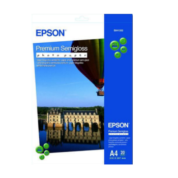 Epson Premium Semigloss Photo Paper, DIN A4, 251g/m², 20 Sheets