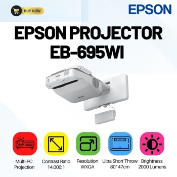 Epson EB-695WI 3500 Lumens Interactive HD Ready WXGA Projector