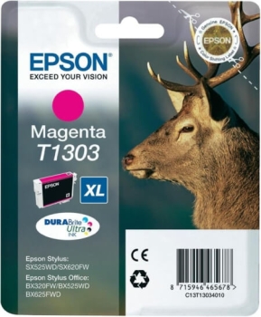 Epson T1303 XL Magenta Genuine Ink Cartridge (24 ml)
