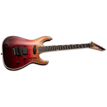 ESP LMH1000ETFMSTBLK LTD MH-1000 EverTune See-Thru Black Finish Guitar 