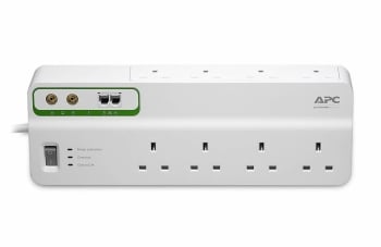 APC PMF83VT-UK Performance Surge Arrest 8 Outlets With Phone & Coax Protection 230V UK