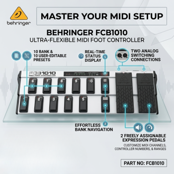 Behringer FCB1010 Ultra-Flexible MIDI Foot Controller
