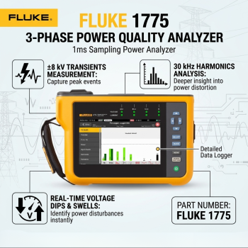 Fluke 1775 3-Phase Power Quality Analyzer 1ms Sampling Power Analyzer