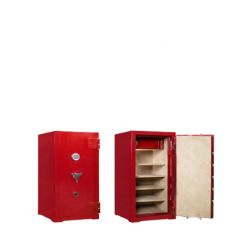 Treasury Safes Fortress-120-RED High Security Digital Lock Luxury Fire Resistant Safe