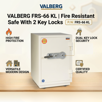 Valberg FRS-66 KL Fire Resistant Safe With 2 Key Locks