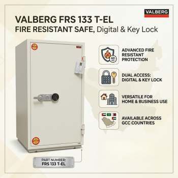 Valberg FRS 133 T-EL Fire Resistant Safe, Digital & Key Lock