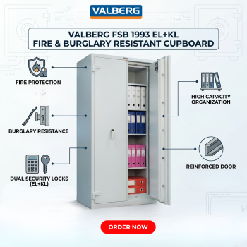 Valberg FSB 1993 EL+KL Fire & Burglary Resistant Cupboard